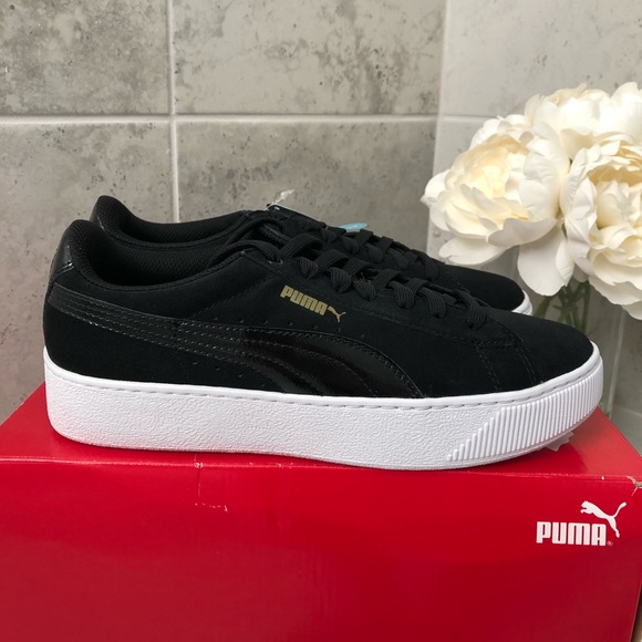 black puma vikky platform